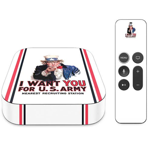 Uncle Sam Vintage War Poster Apple TV Skin